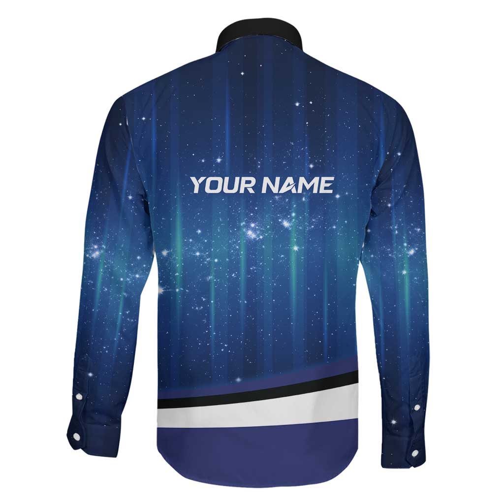 Custom Galaxy Golf Family Matching Puletasi and Hawaiian Shirt with Golfer Silhouette, Golf Ball Design - Wonder Print Shop
