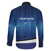 Custom Galaxy Golf Family Matching Puletasi and Hawaiian Shirt with Golfer Silhouette, Golf Ball Design - Wonder Print Shop