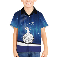 Custom Galaxy Golf Family Matching Puletasi and Hawaiian Shirt with Golfer Silhouette, Golf Ball Design - Wonder Print Shop