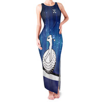 Custom Galaxy Golf Family Matching Tank Maxi Dress and Hawaiian Shirt with Golfer Silhouette, Golf Ball Design - Wonder Print Shop