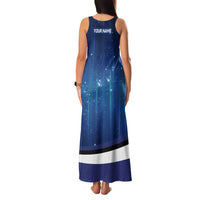 Custom Galaxy Golf Family Matching Tank Maxi Dress and Hawaiian Shirt with Golfer Silhouette, Golf Ball Design - Wonder Print Shop