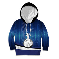 Custom Galaxy Golf Kid Hoodie with Golfer Silhouette, Golf Ball Design - Wonder Print Shop