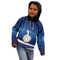 Custom Galaxy Golf Kid Hoodie with Golfer Silhouette, Golf Ball Design - Wonder Print Shop