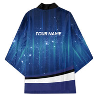 Custom Galaxy Golf Kimono with Golfer Silhouette, Golf Ball Design - Wonder Print Shop