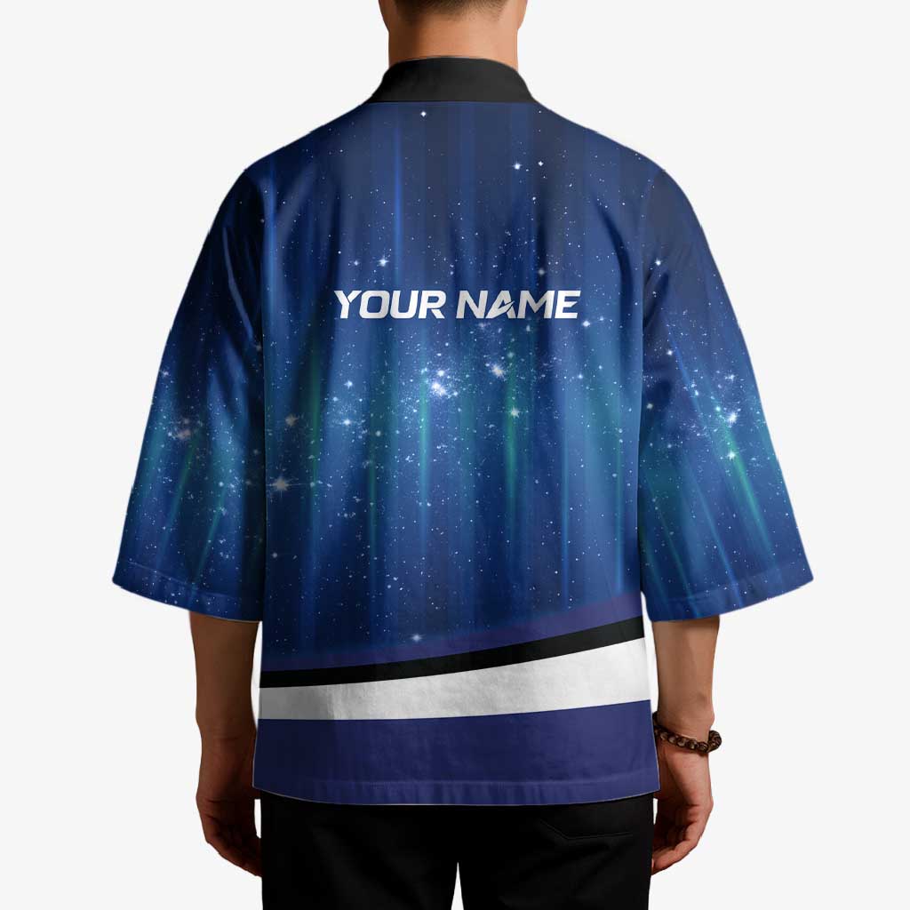 Custom Galaxy Golf Kimono with Golfer Silhouette, Golf Ball Design - Wonder Print Shop