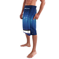 Custom Galaxy Golf Lavalava with Golfer Silhouette, Golf Ball Design - Wonder Print Shop