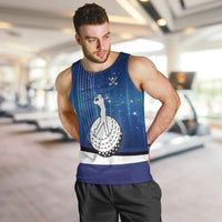 Custom Galaxy Golf Men Tank Top with Golfer Silhouette, Golf Ball Design - Wonder Print Shop