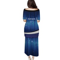 Custom Galaxy Golf Puletasi with Golfer Silhouette, Golf Ball Design - Wonder Print Shop