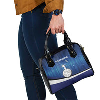 Custom Galaxy Golf Shoulder Handbag with Golfer Silhouette, Golf Ball Design - Wonder Print Shop