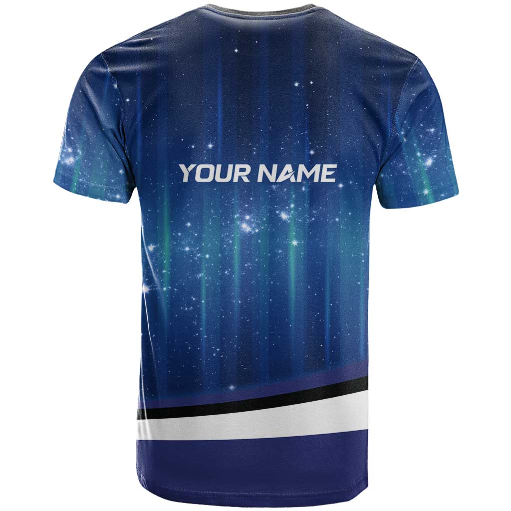Custom Galaxy Golf T Shirt with Golfer Silhouette, Golf Ball Design - Wonder Print Shop