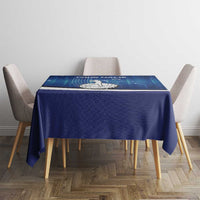 Custom Galaxy Golf Tablecloth with Golfer Silhouette, Golf Ball Design - Wonder Print Shop