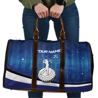 Custom Galaxy Golf Travel Bag with Golfer Silhouette, Golf Ball Design - Wonder Print Shop