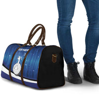 Custom Galaxy Golf Travel Bag with Golfer Silhouette, Golf Ball Design - Wonder Print Shop