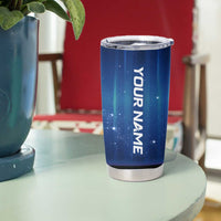 Custom Galaxy Golf Tumbler Cup with Golfer Silhouette, Golf Ball Design - Wonder Print Shop