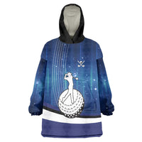 Custom Galaxy Golf Wearable Blanket Hoodie with Golfer Silhouette, Golf Ball Design - Wonder Print Shop