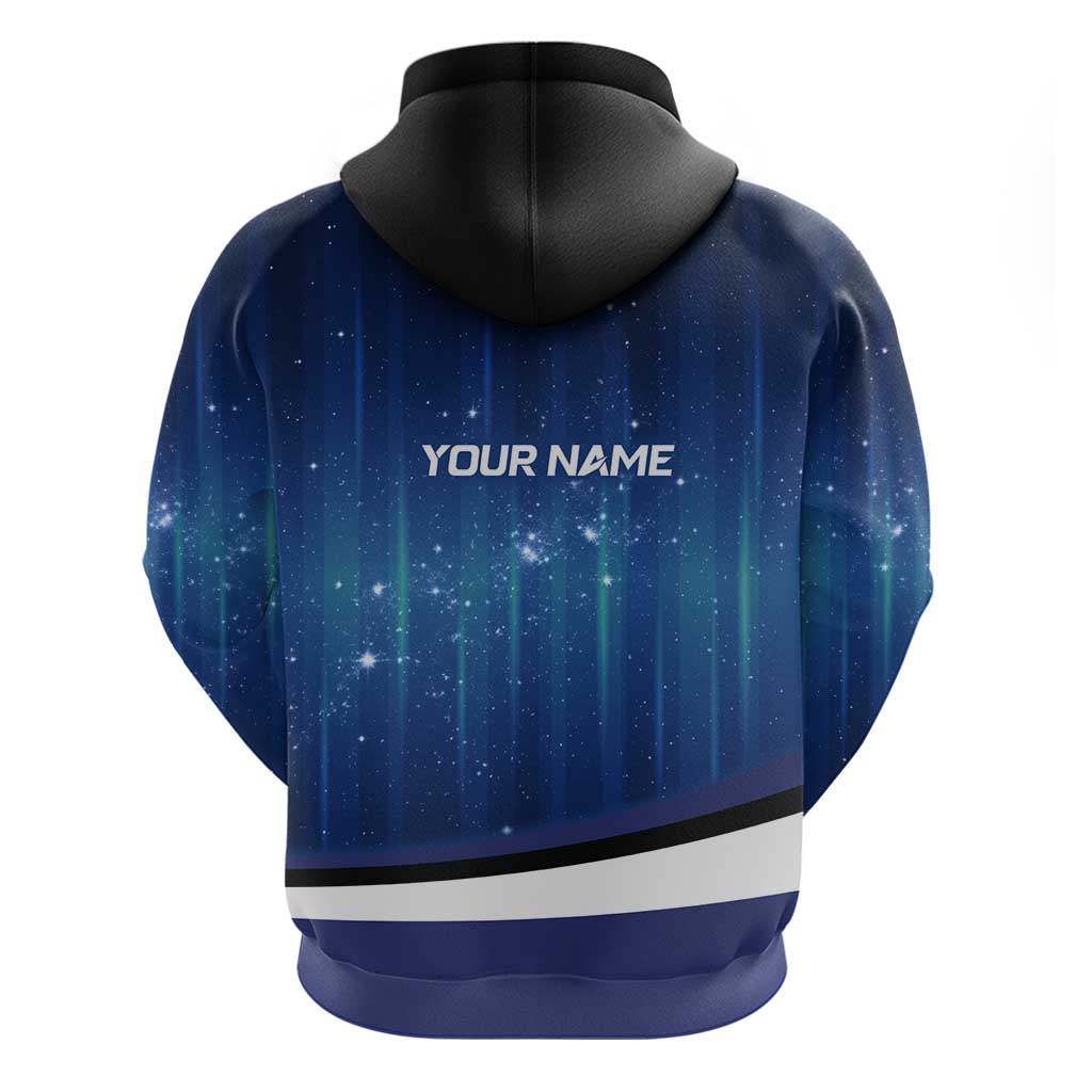 Custom Galaxy Golf Zip Hoodie with Golfer Silhouette, Golf Ball Design - Wonder Print Shop