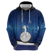 Custom Galaxy Golf Zip Hoodie with Golfer Silhouette, Golf Ball Design - Wonder Print Shop