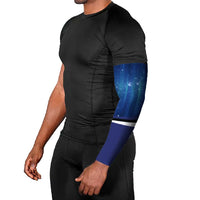 Custom Galaxy Bowling Arm Sleeves with Striking Pins and Ball Design - Wonder Print Shop