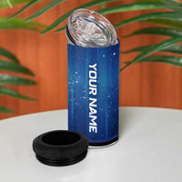Custom Galaxy Bowling 4 in 1 Can Cooler Tumbler with Striking Pins and Ball Design - Wonder Print Shop