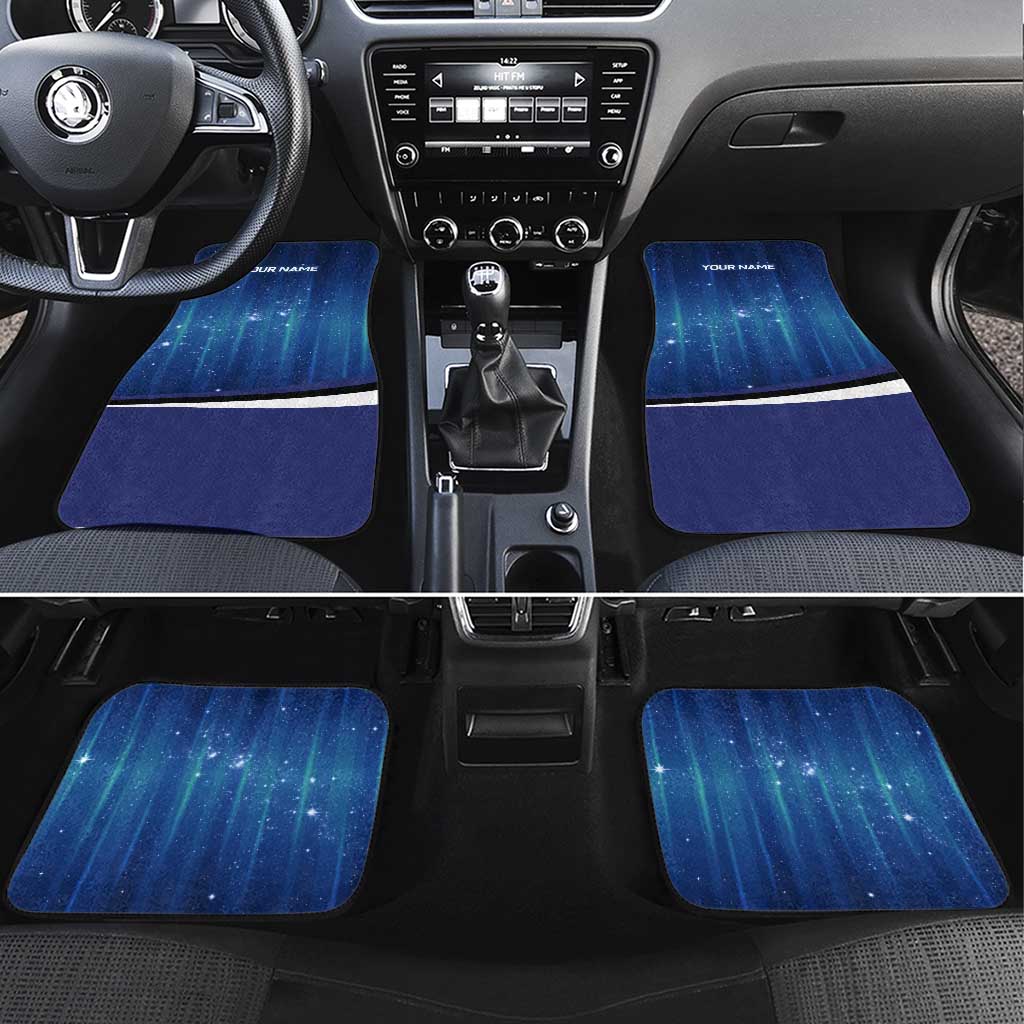 Custom Galaxy Bowling Car Mats with Striking Pins and Ball Design - Wonder Print Shop
