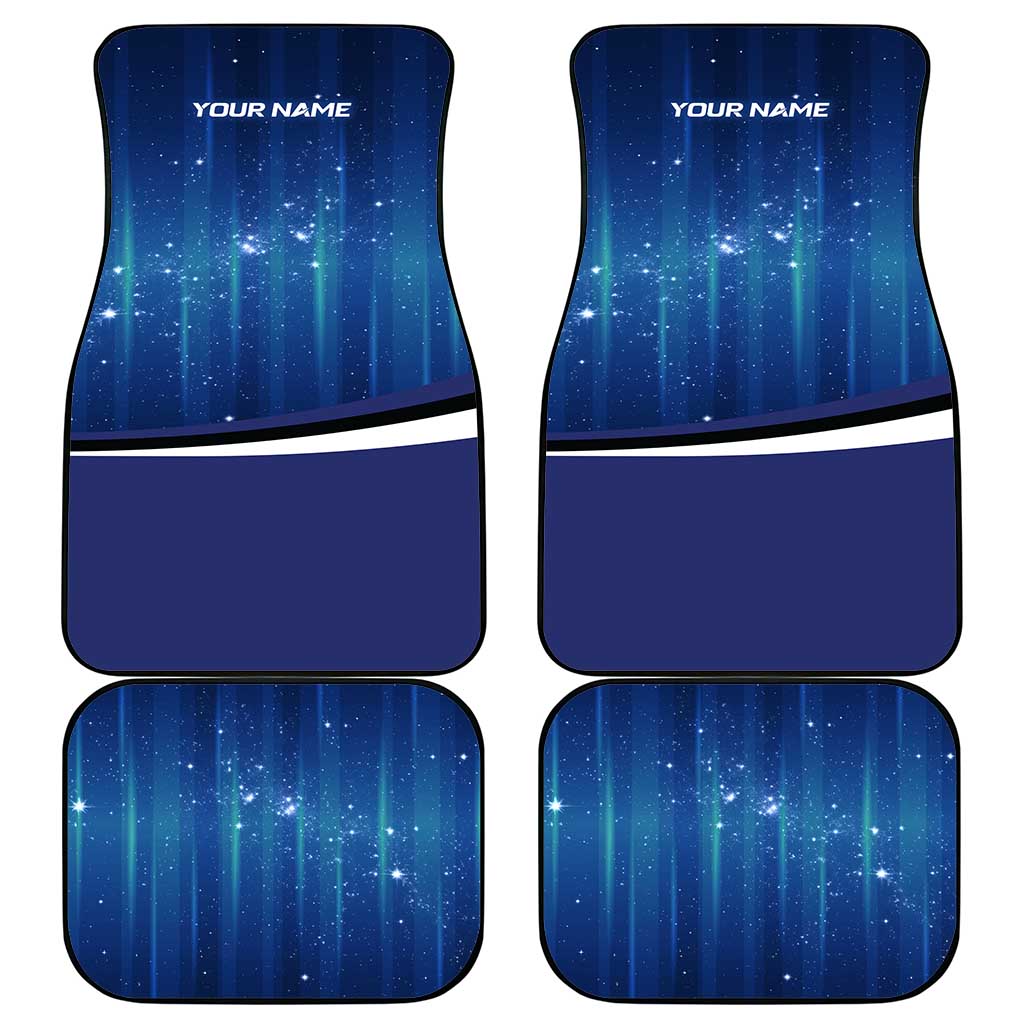 Custom Galaxy Bowling Car Mats with Striking Pins and Ball Design - Wonder Print Shop
