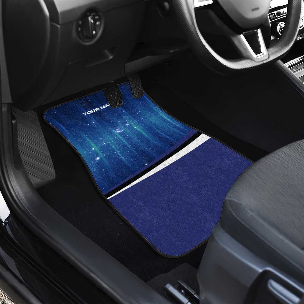 Custom Galaxy Bowling Car Mats with Striking Pins and Ball Design - Wonder Print Shop