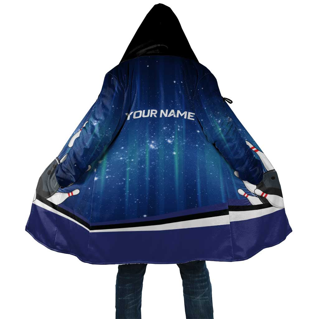 Custom Galaxy Bowling Cloak with Striking Pins and Ball Design - Wonder Print Shop