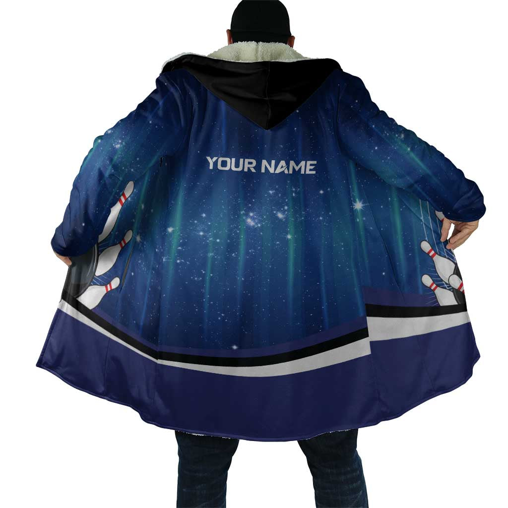 Custom Galaxy Bowling Cloak with Striking Pins and Ball Design - Wonder Print Shop