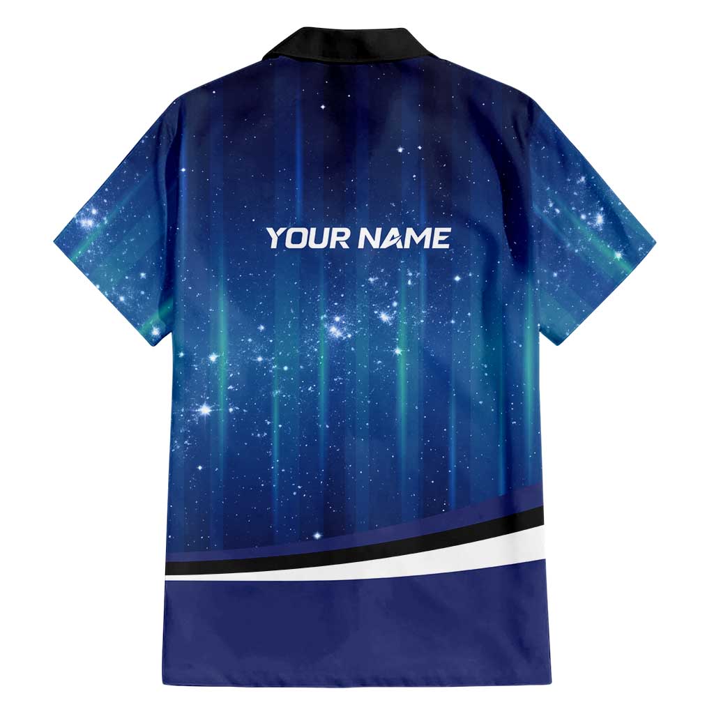 Custom Galaxy Bowling Family Matching Mermaid Dress and Hawaiian Shirt with Striking Pins and Ball Design - Wonder Print Shop