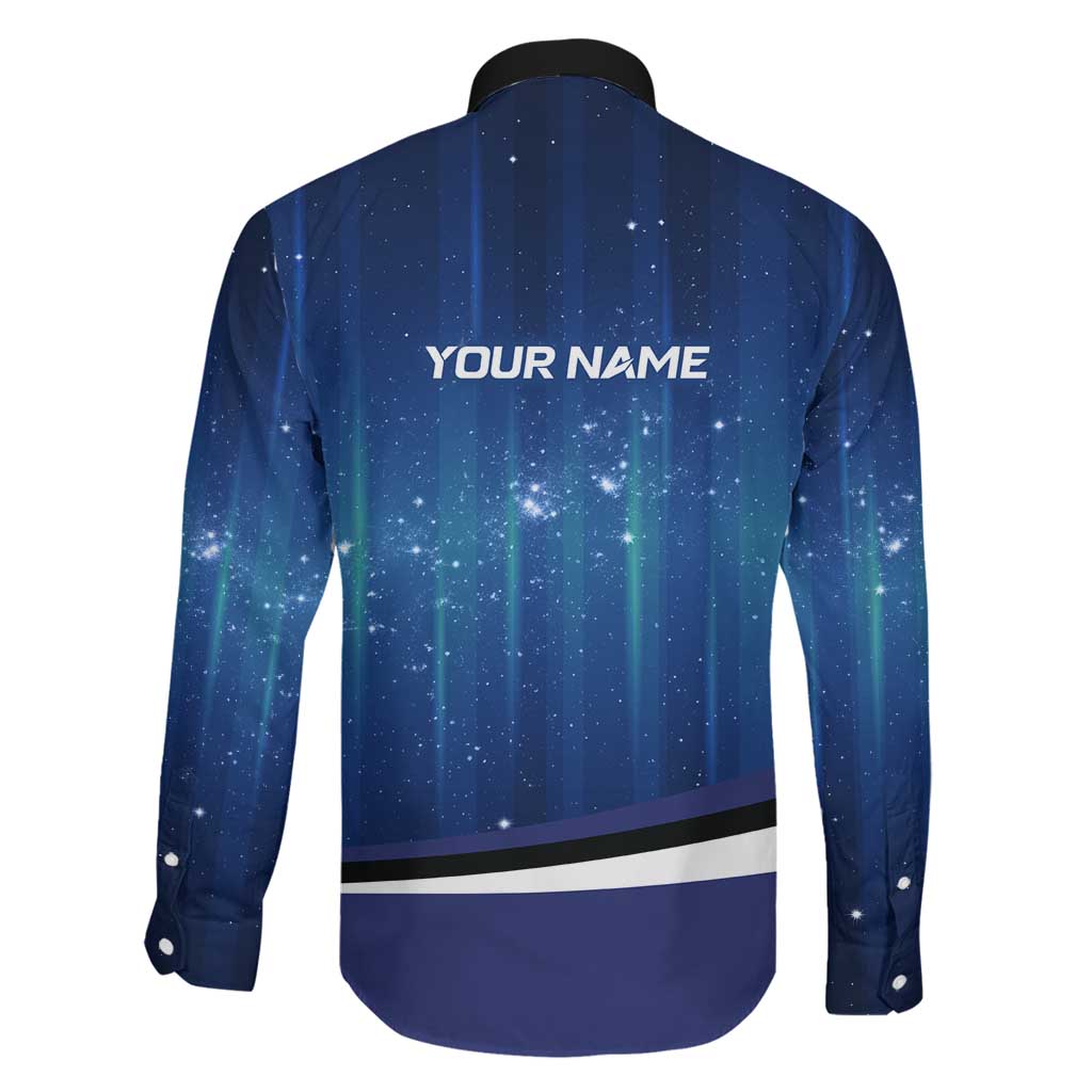 Custom Galaxy Bowling Family Matching Mermaid Dress and Hawaiian Shirt with Striking Pins and Ball Design - Wonder Print Shop