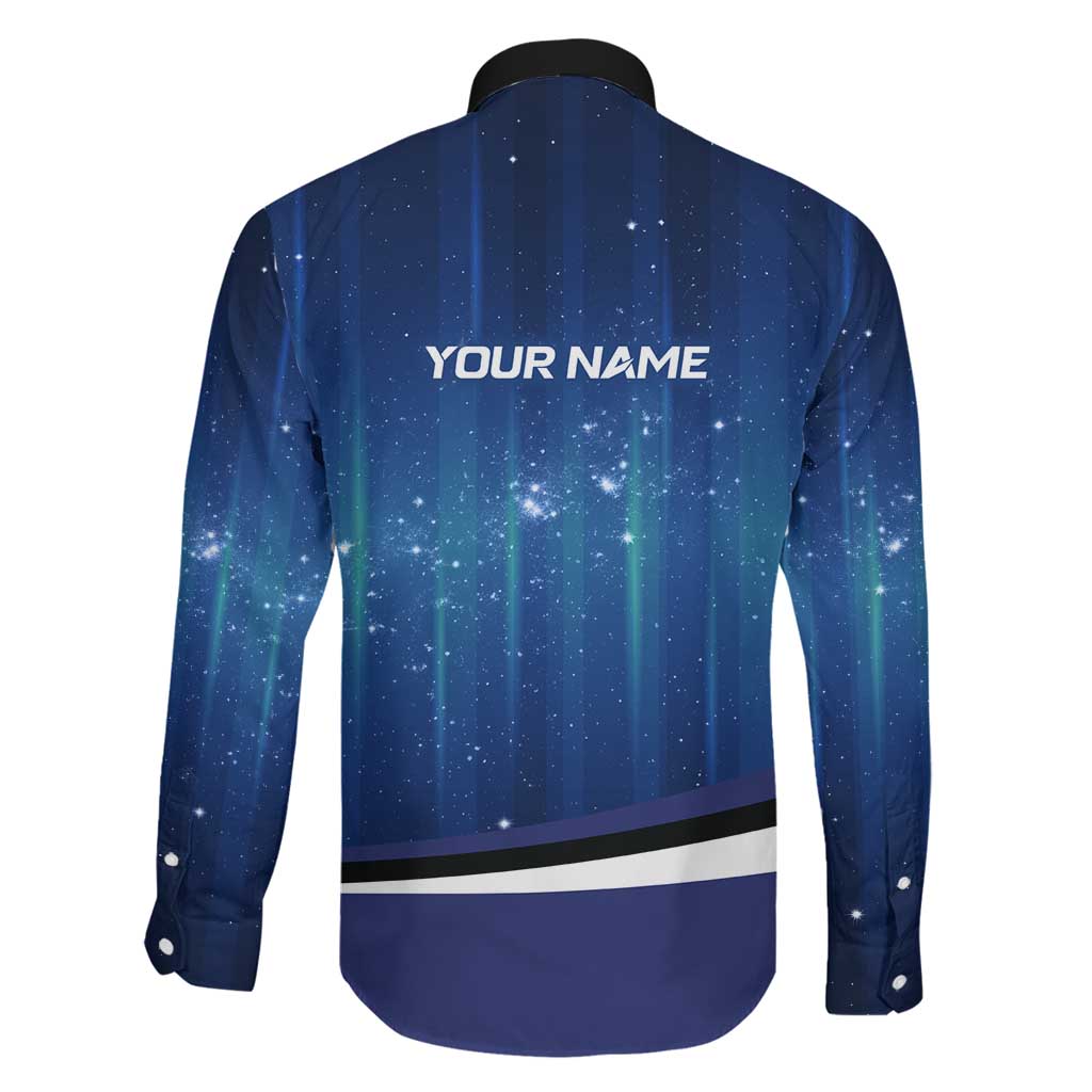 Custom Galaxy Bowling Family Matching Off Shoulder Maxi Dress and Hawaiian Shirt with Striking Pins and Ball Design - Wonder Print Shop