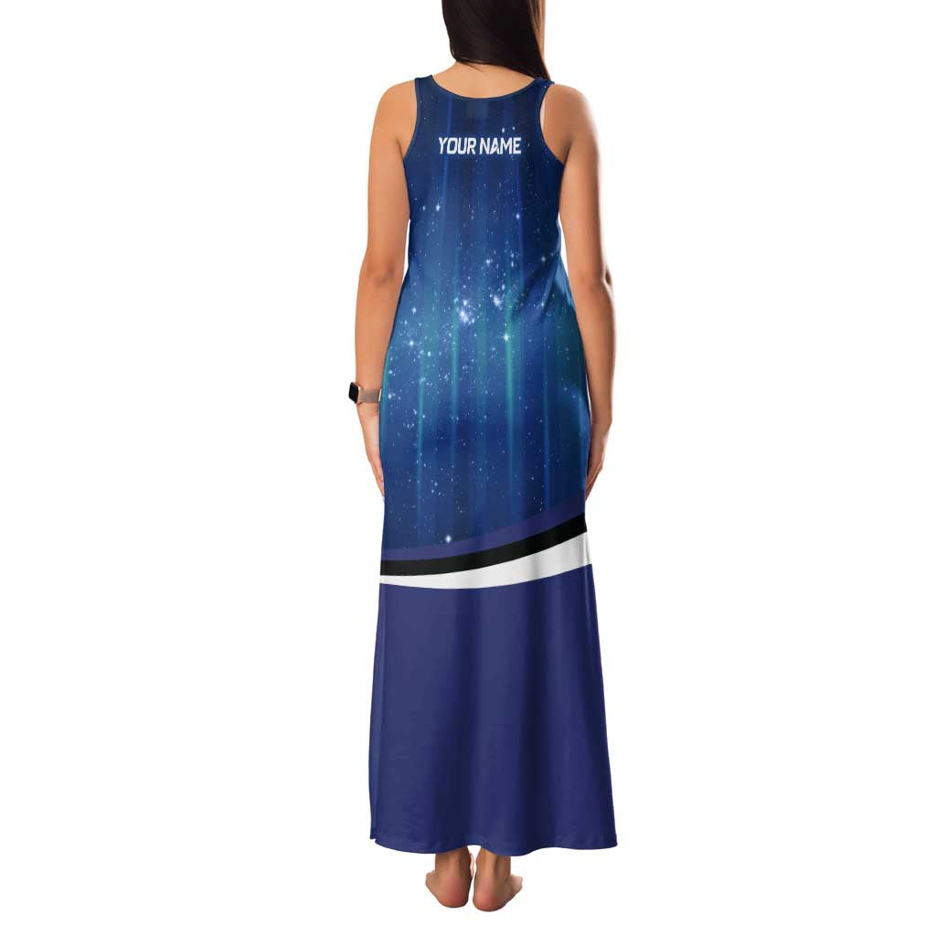 Custom Galaxy Bowling Family Matching Tank Maxi Dress and Hawaiian Shirt with Striking Pins and Ball Design - Wonder Print Shop