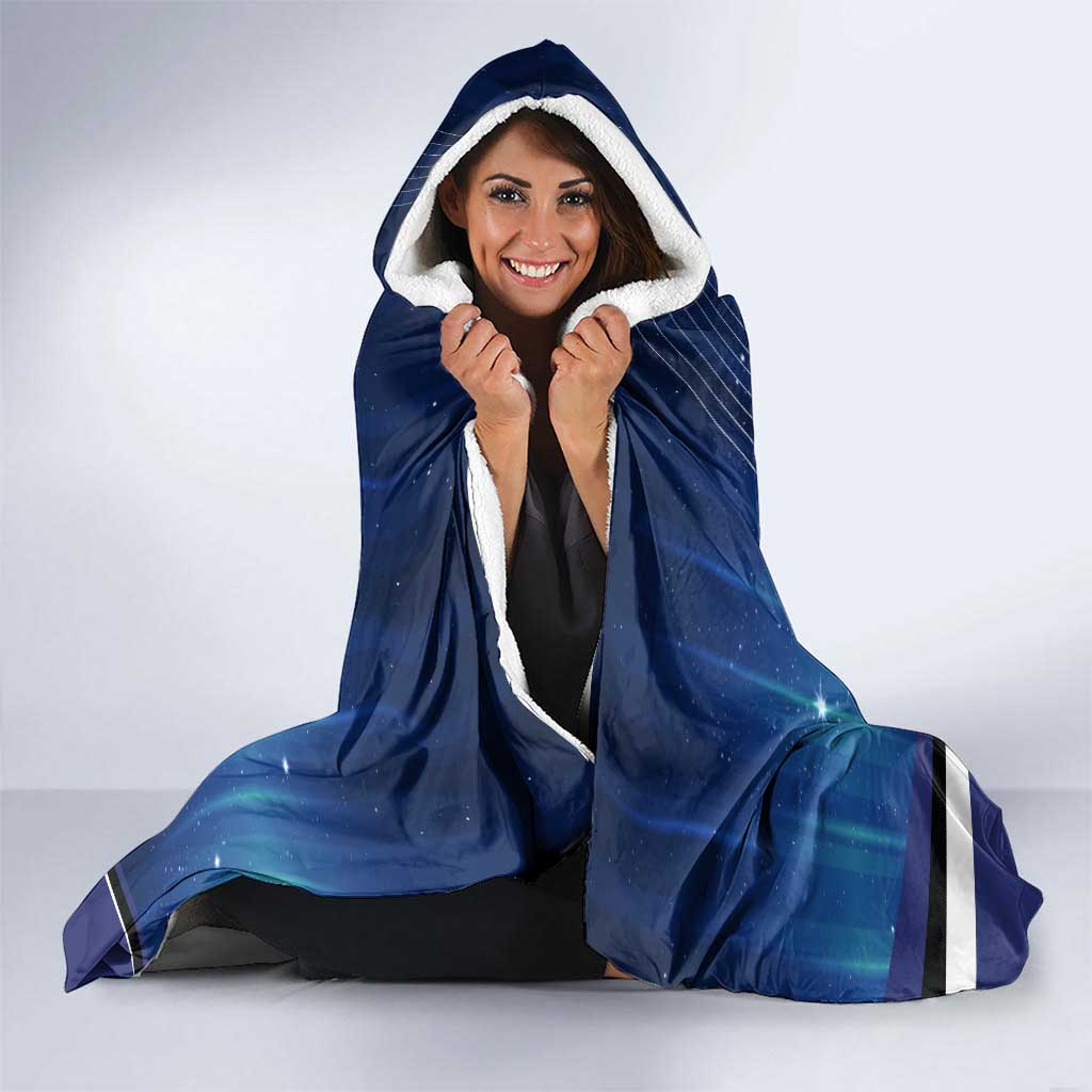 Custom Galaxy Bowling Hooded Blanket with Striking Pins and Ball Design - Wonder Print Shop