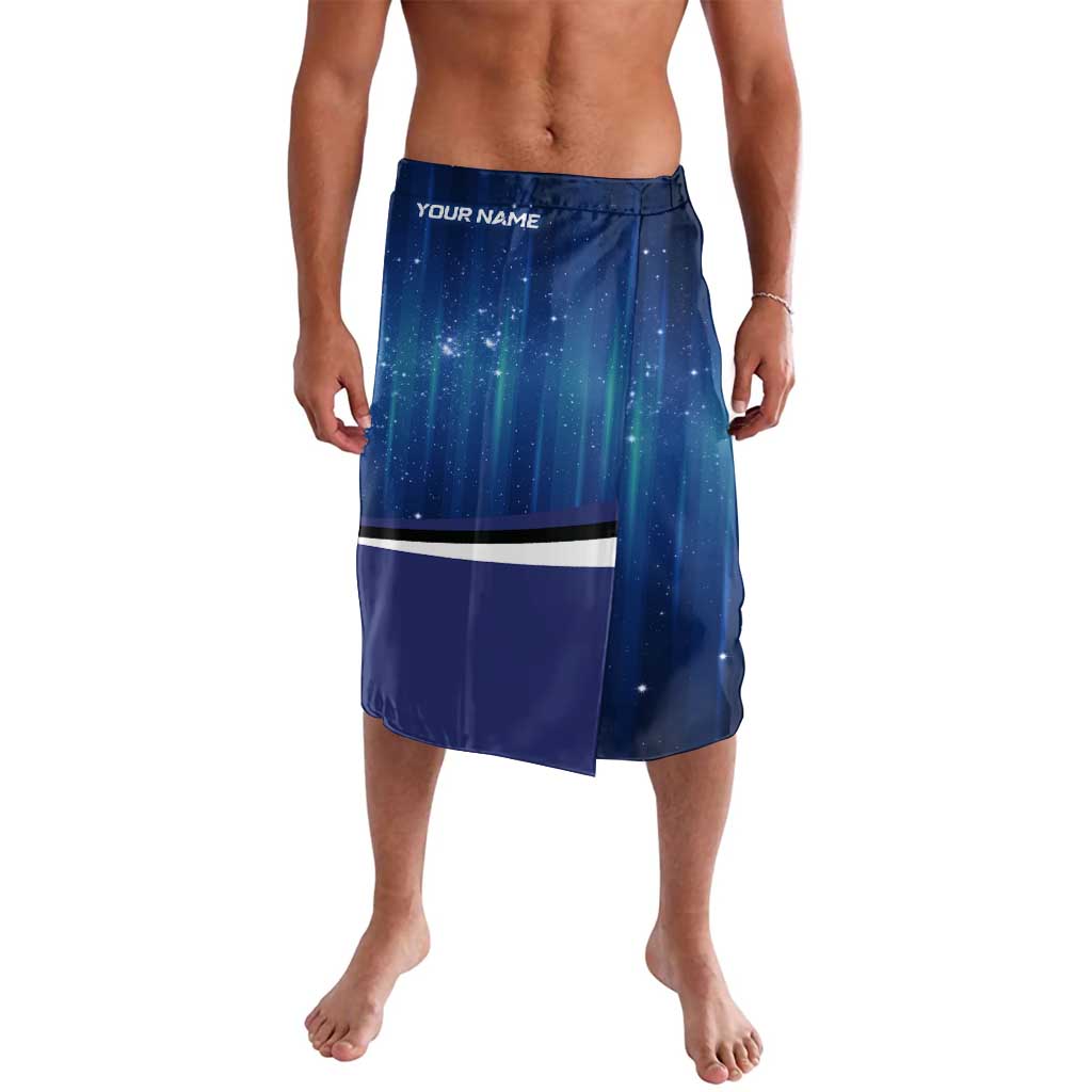 Custom Galaxy Bowling Lavalava with Striking Pins and Ball Design - Wonder Print Shop