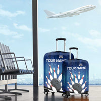 Custom Galaxy Bowling Luggage Cover with Striking Pins and Ball Design - Wonder Print Shop