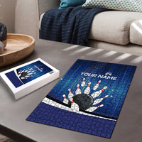 Custom Galaxy Bowling Puzzle with Striking Pins and Ball Design - Wonder Print Shop