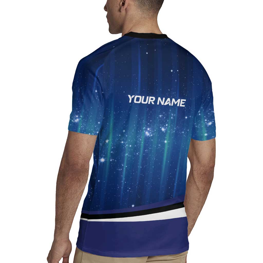 Custom Galaxy Bowling Rugby Jersey with Striking Pins and Ball Design - Wonder Print Shop