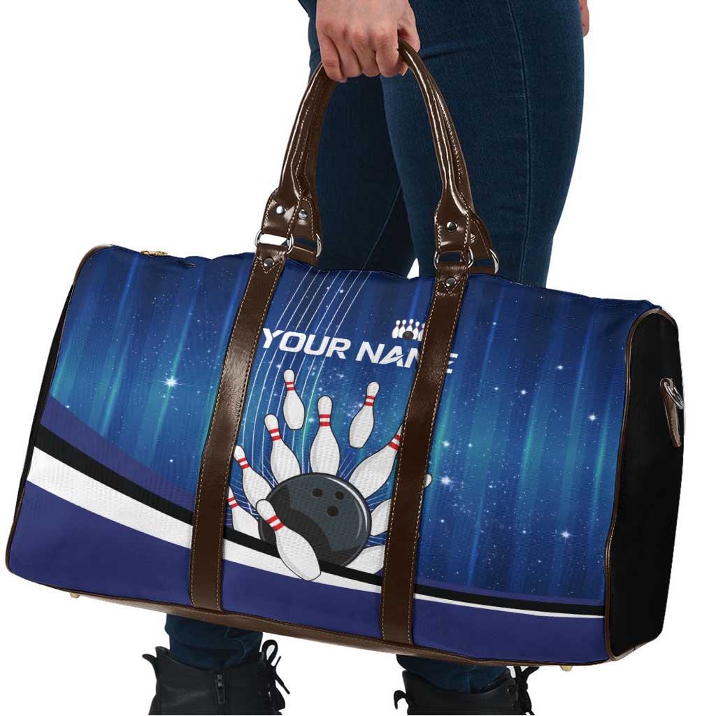 Custom Galaxy Bowling Travel Bag with Striking Pins and Ball Design - Wonder Print Shop