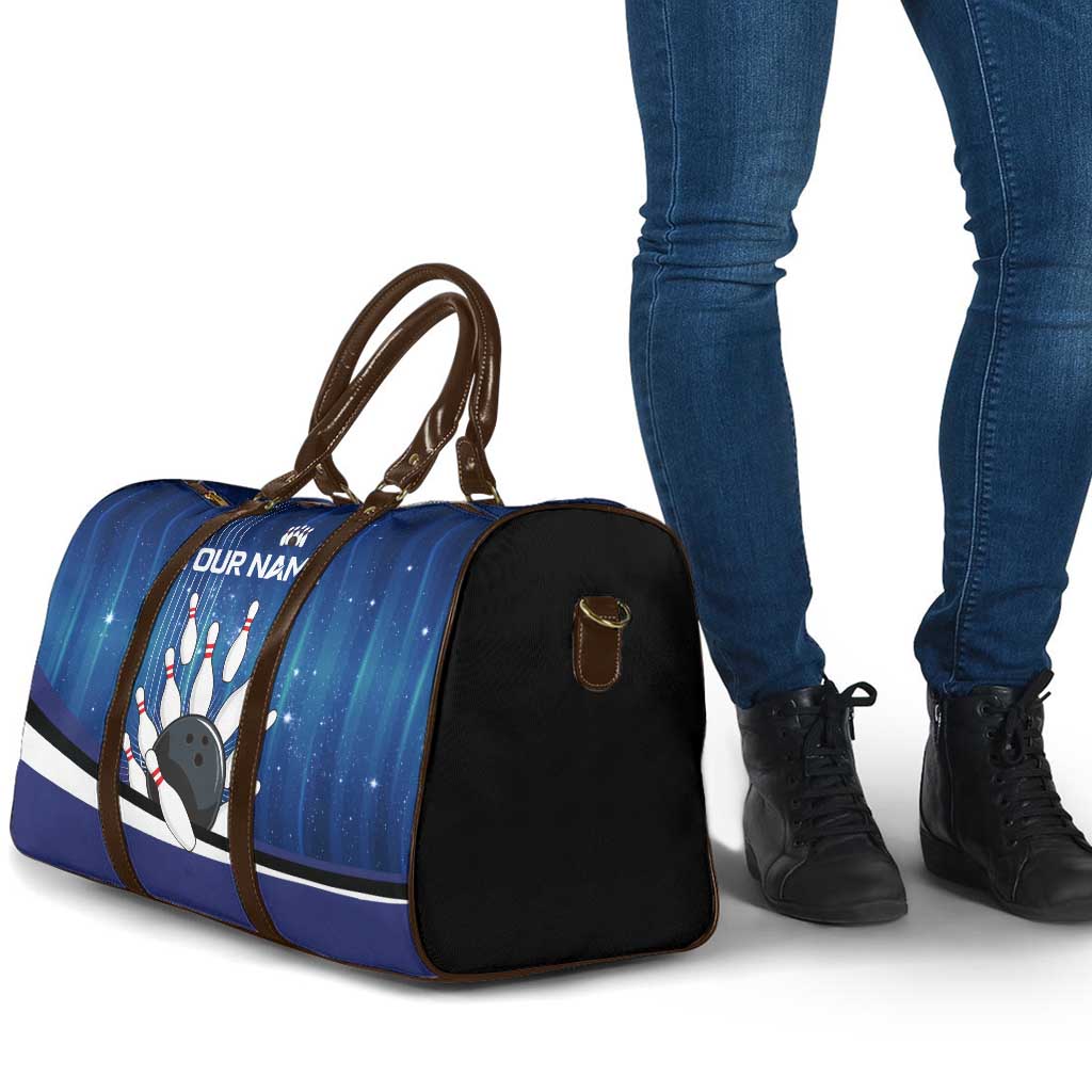 Custom Galaxy Bowling Travel Bag with Striking Pins and Ball Design - Wonder Print Shop