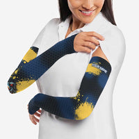 Custom Camo Redfish Arm Sleeves with Colorful Fish Design, Yellow Splatter Pattern - Wonder Print Shop