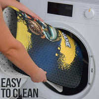 Custom Camo Redfish Bathroom Set with Colorful Fish Design, Yellow Splatter Pattern - Wonder Print Shop