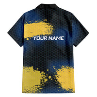 Custom Camo Redfish Hawaiian Shirt with Colorful Fish Design, Yellow Splatter Pattern - Wonder Print Shop