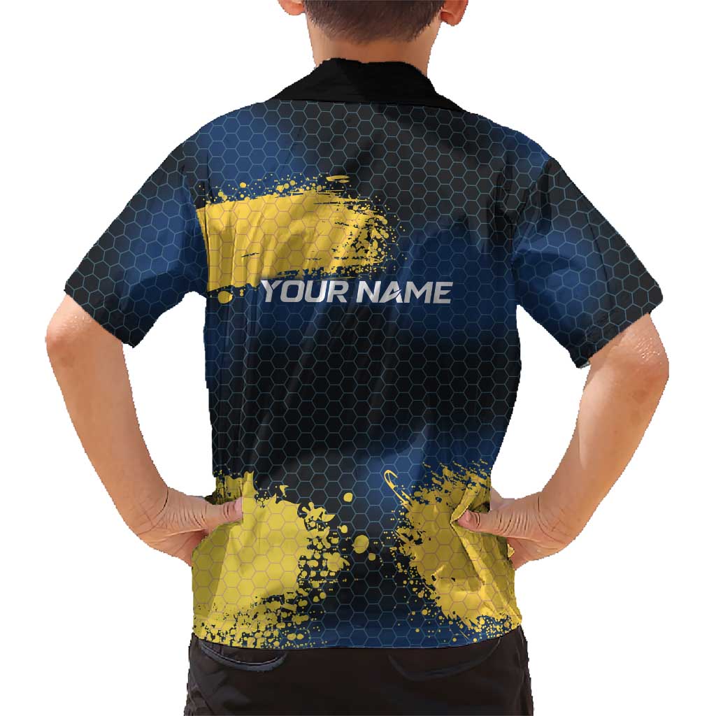 Custom Camo Redfish Hawaiian Shirt with Colorful Fish Design, Yellow Splatter Pattern - Wonder Print Shop