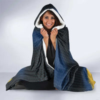 Custom Camo Redfish Hooded Blanket with Colorful Fish Design, Yellow Splatter Pattern - Wonder Print Shop