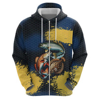 Custom Camo Redfish Hoodie with Colorful Fish Design, Yellow Splatter Pattern - Wonder Print Shop