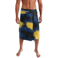Custom Camo Redfish Lavalava with Colorful Fish Design, Yellow Splatter Pattern - Wonder Print Shop
