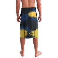 Custom Camo Redfish Lavalava with Colorful Fish Design, Yellow Splatter Pattern - Wonder Print Shop