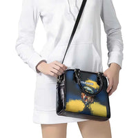 Custom Camo Redfish Shoulder Handbag with Colorful Fish Design, Yellow Splatter Pattern - Wonder Print Shop