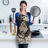 Fenrir Apron with Norse Symbols and Howling Wolf Viking Mythology Tribute - Wonder Print Shop