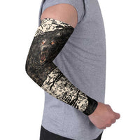 Fenrir Arm Sleeves with Norse Symbols and Howling Wolf Viking Mythology Tribute - Wonder Print Shop